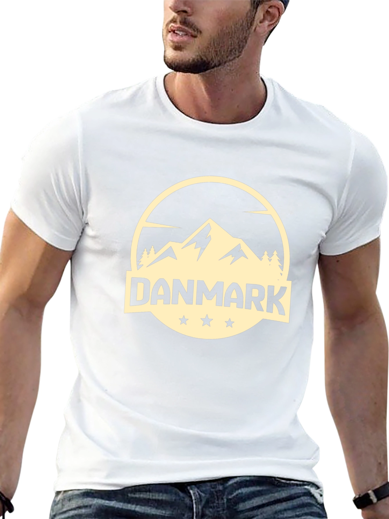Danmark Mountain Graphic Tee - Black