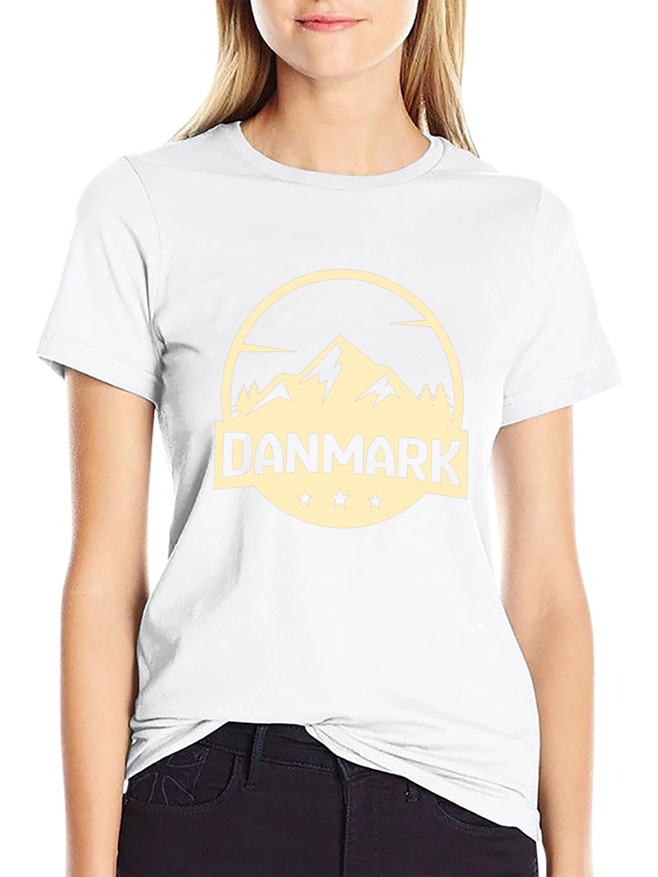 Danmark Mountain Graphic Tee - Black