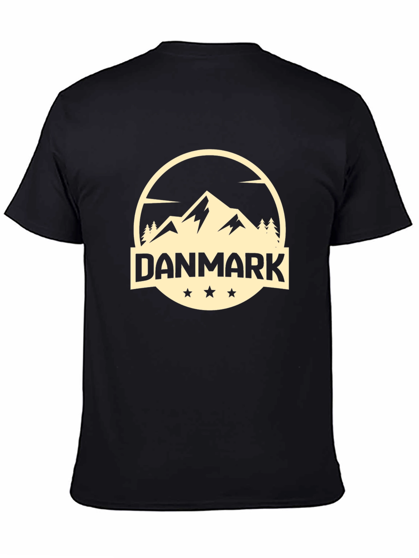 Danmark Mountain Graphic Tee - Black