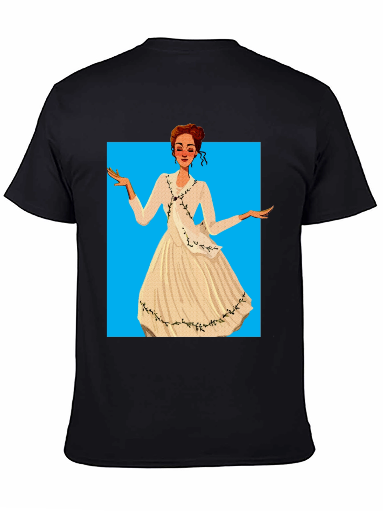 Elegant Woman Cartoon T-Shirt
