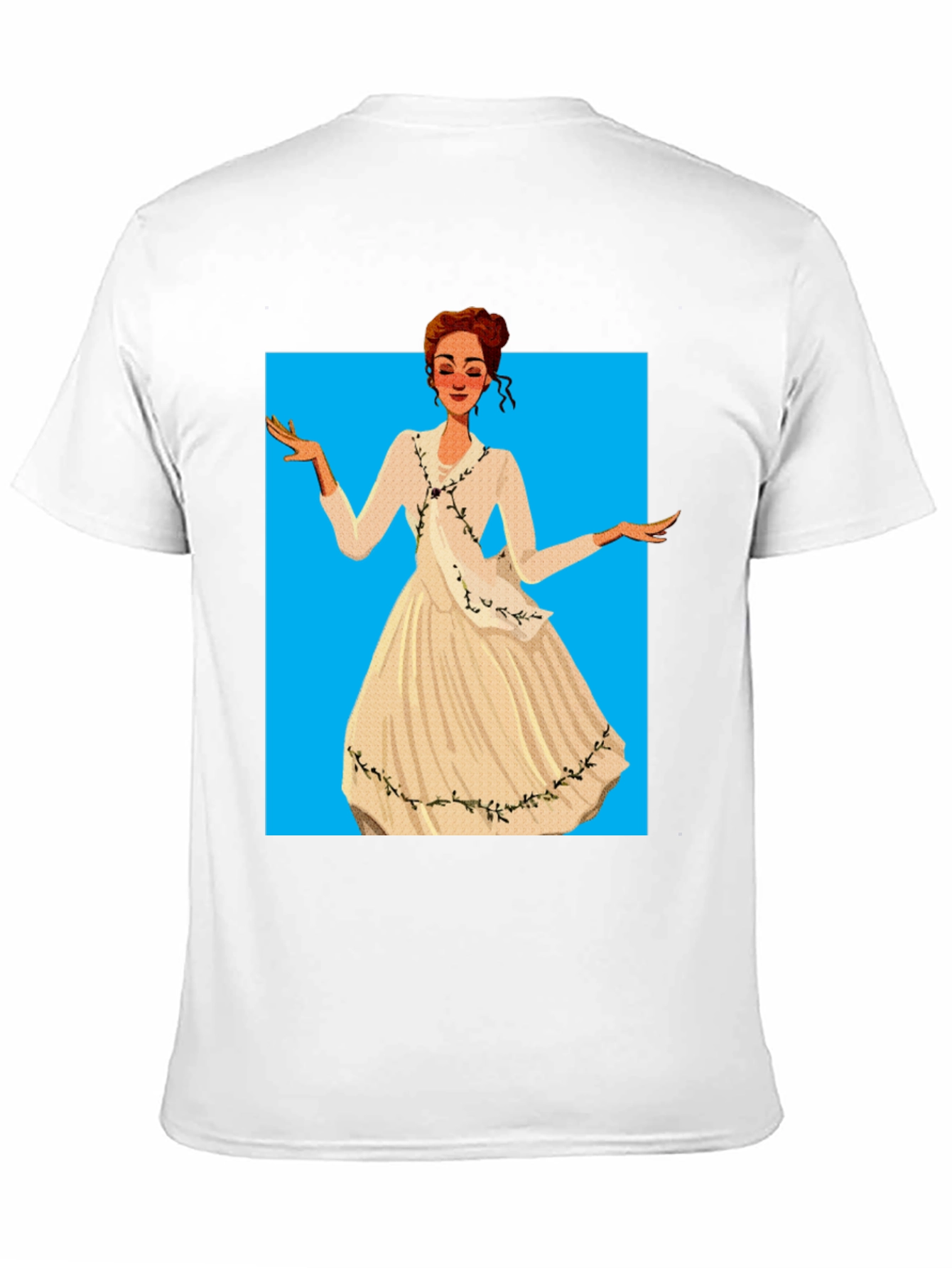 Elegant Woman Cartoon T-Shirt