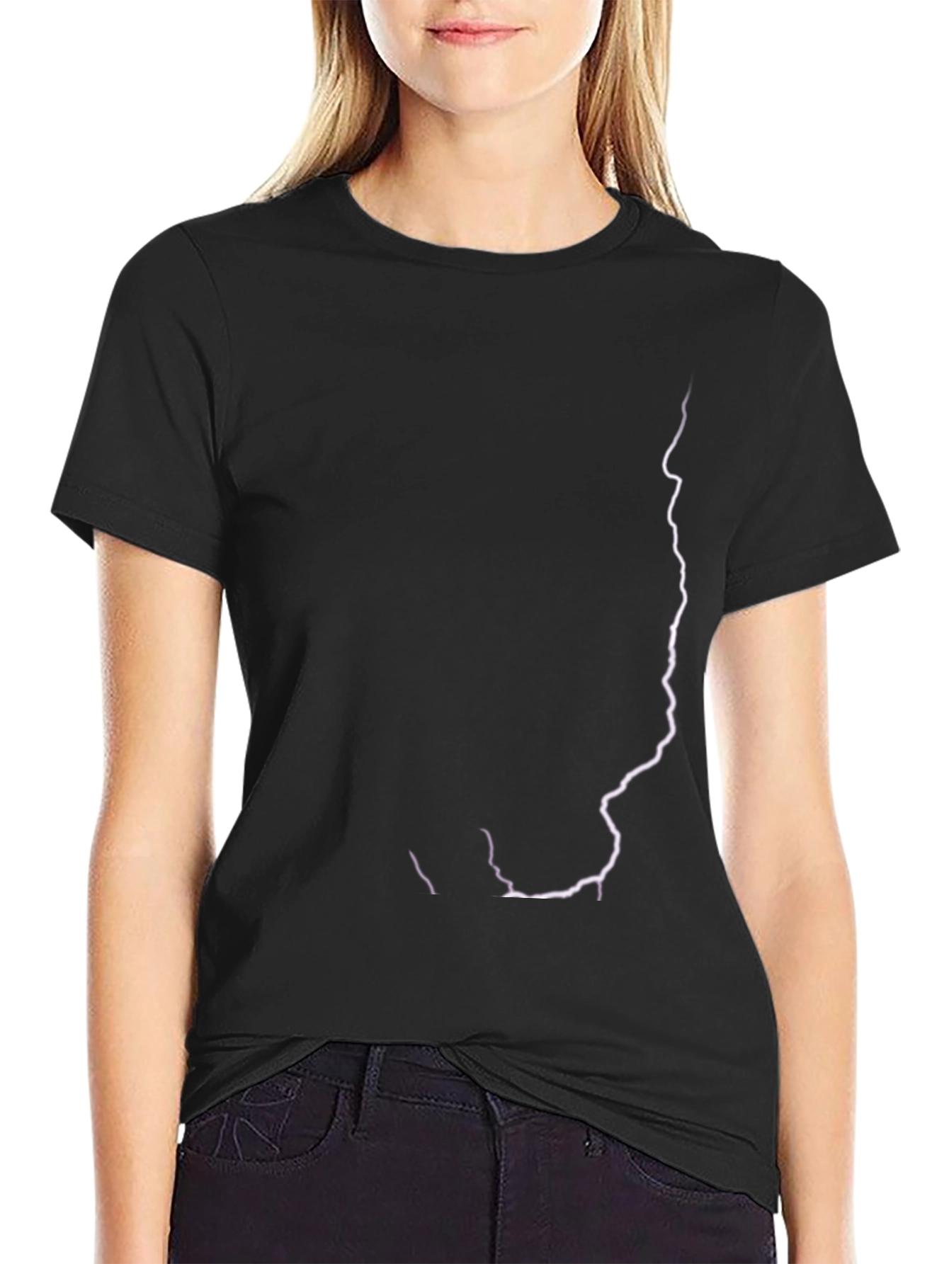 Electric Lightning Bolt Black T-Shirt