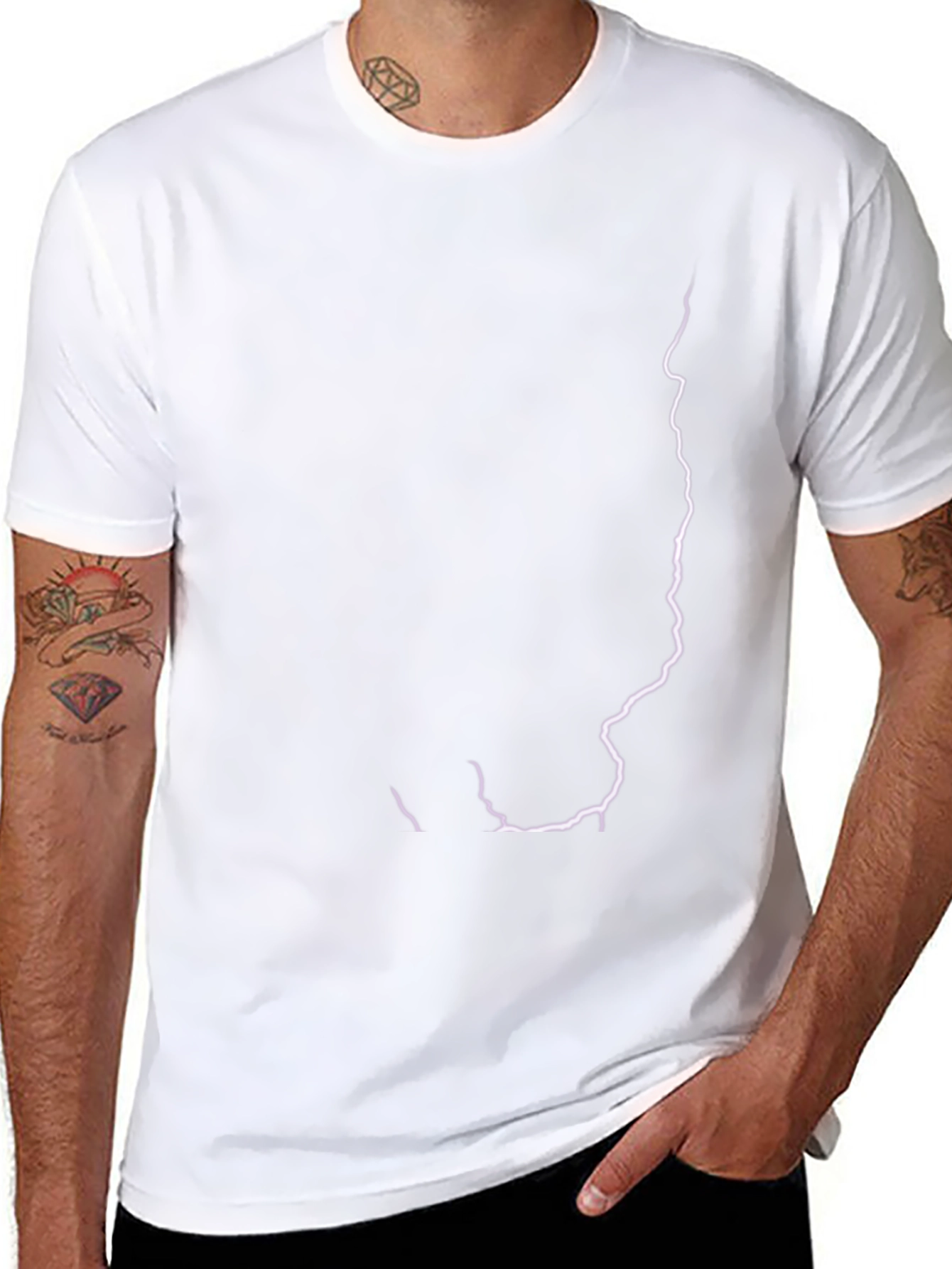 Electric Lightning Bolt Black T-Shirt