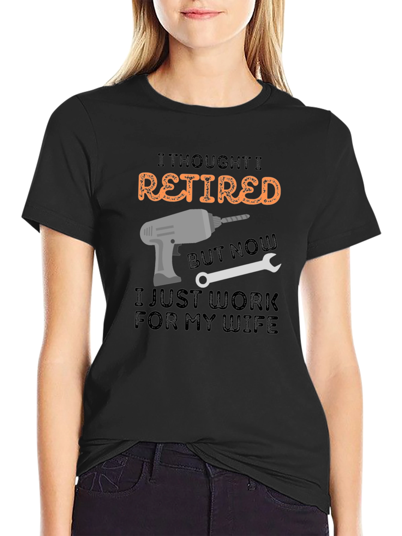 Retired? Funny Mens Black T-Shirt