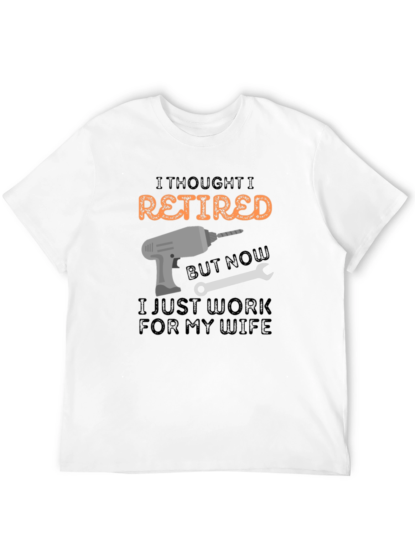 Retired? Funny Mens Black T-Shirt
