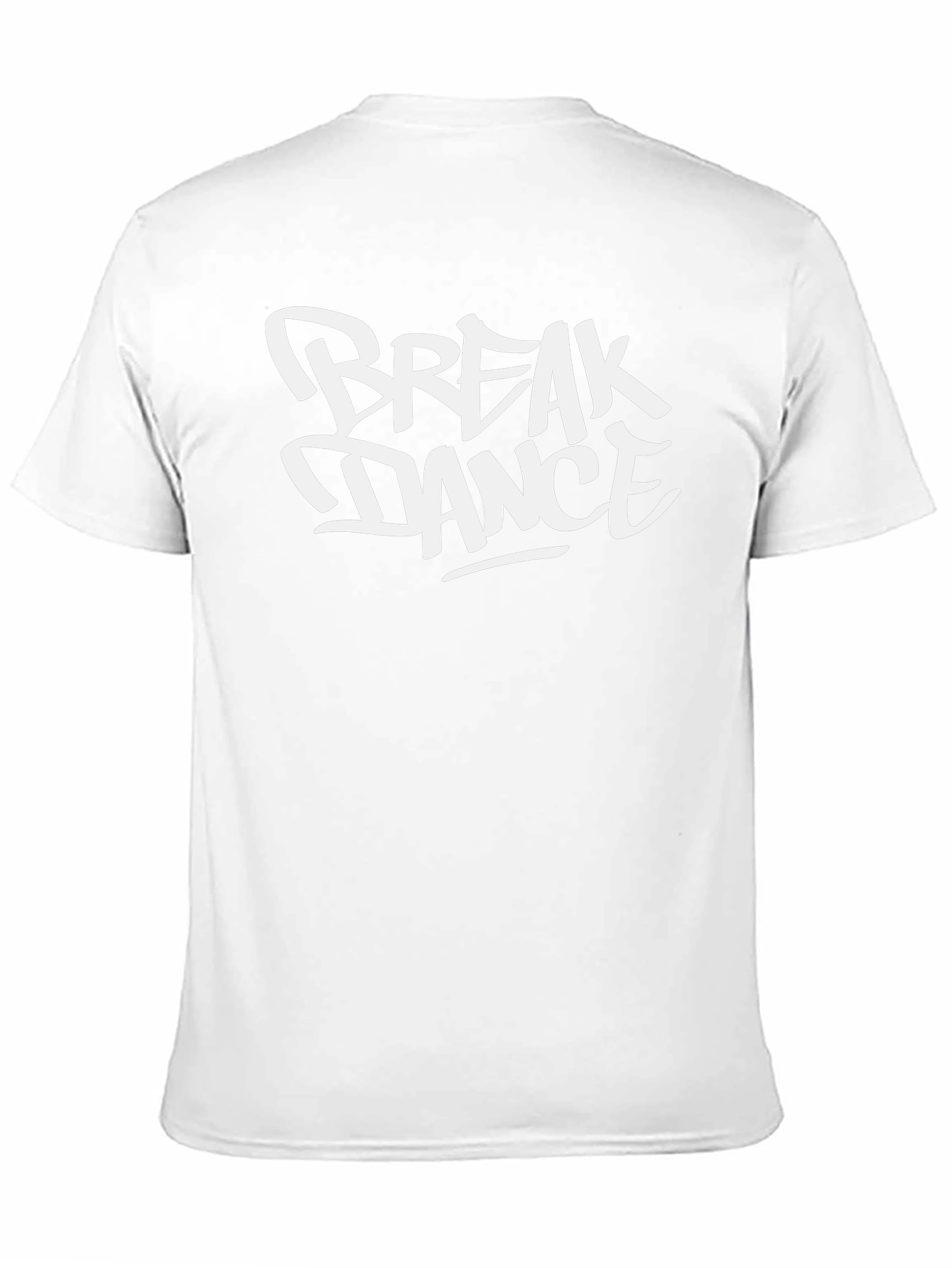 Break Dance Graphic T-Shirt - Black Crew Neck Tee