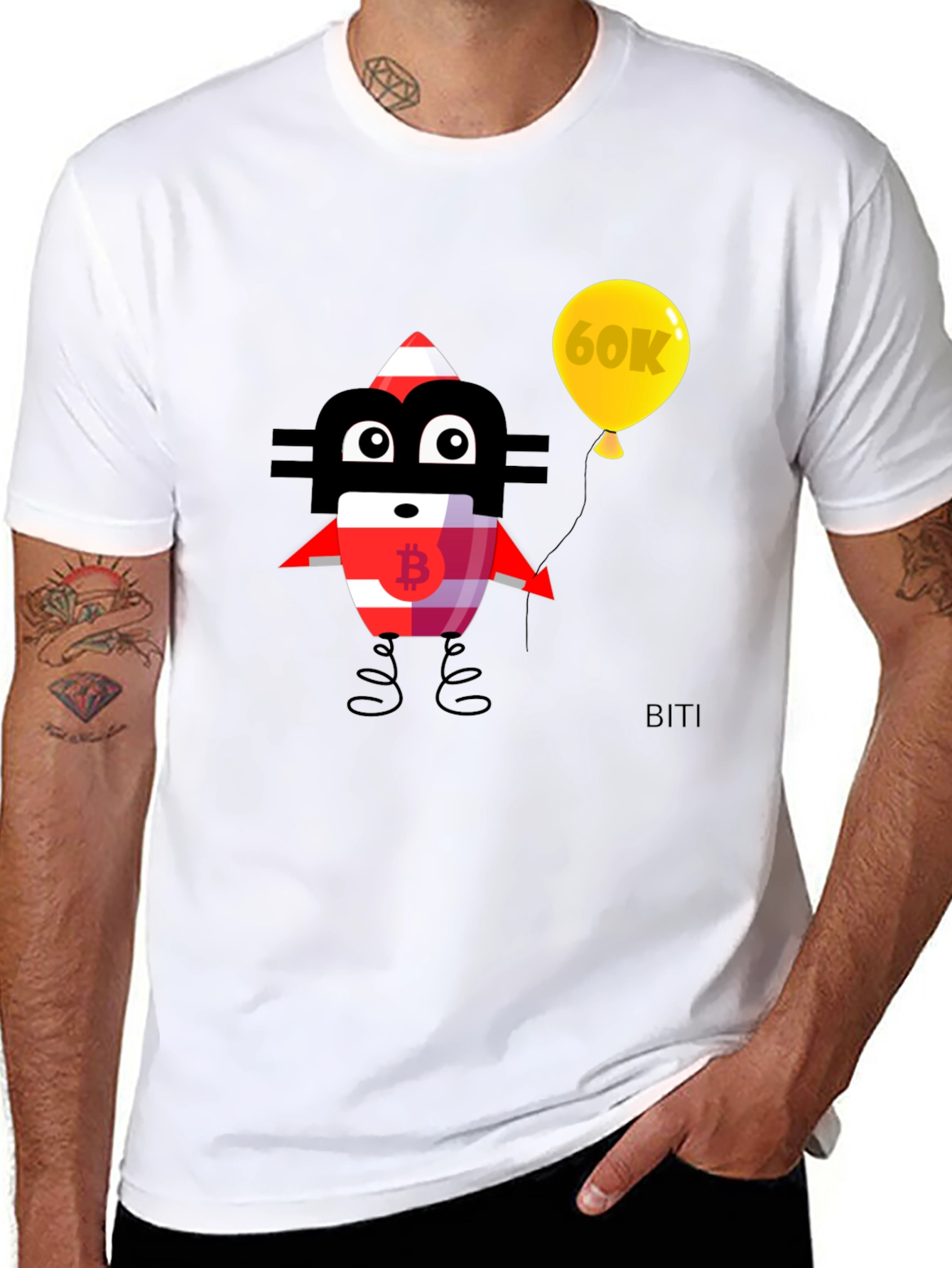 Bitcoin 60K Graphic Tee - Crypto Fan T-Shirt