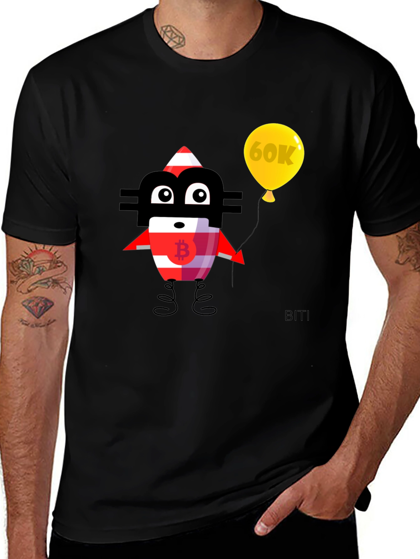Bitcoin 60K Graphic Tee - Crypto Fan T-Shirt