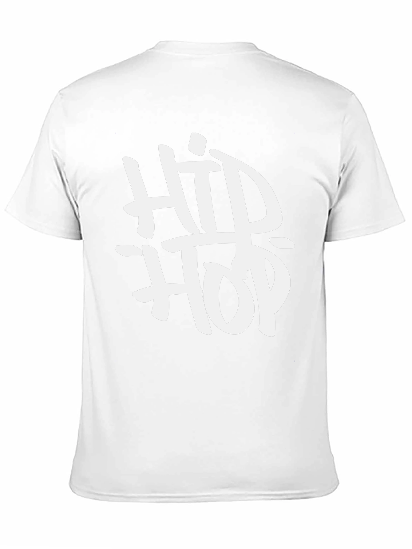 Hip Hop Graphic Print Black T-Shirt
