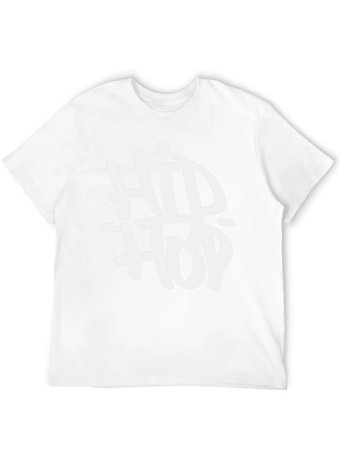 Hip Hop Graphic Print Black T-Shirt