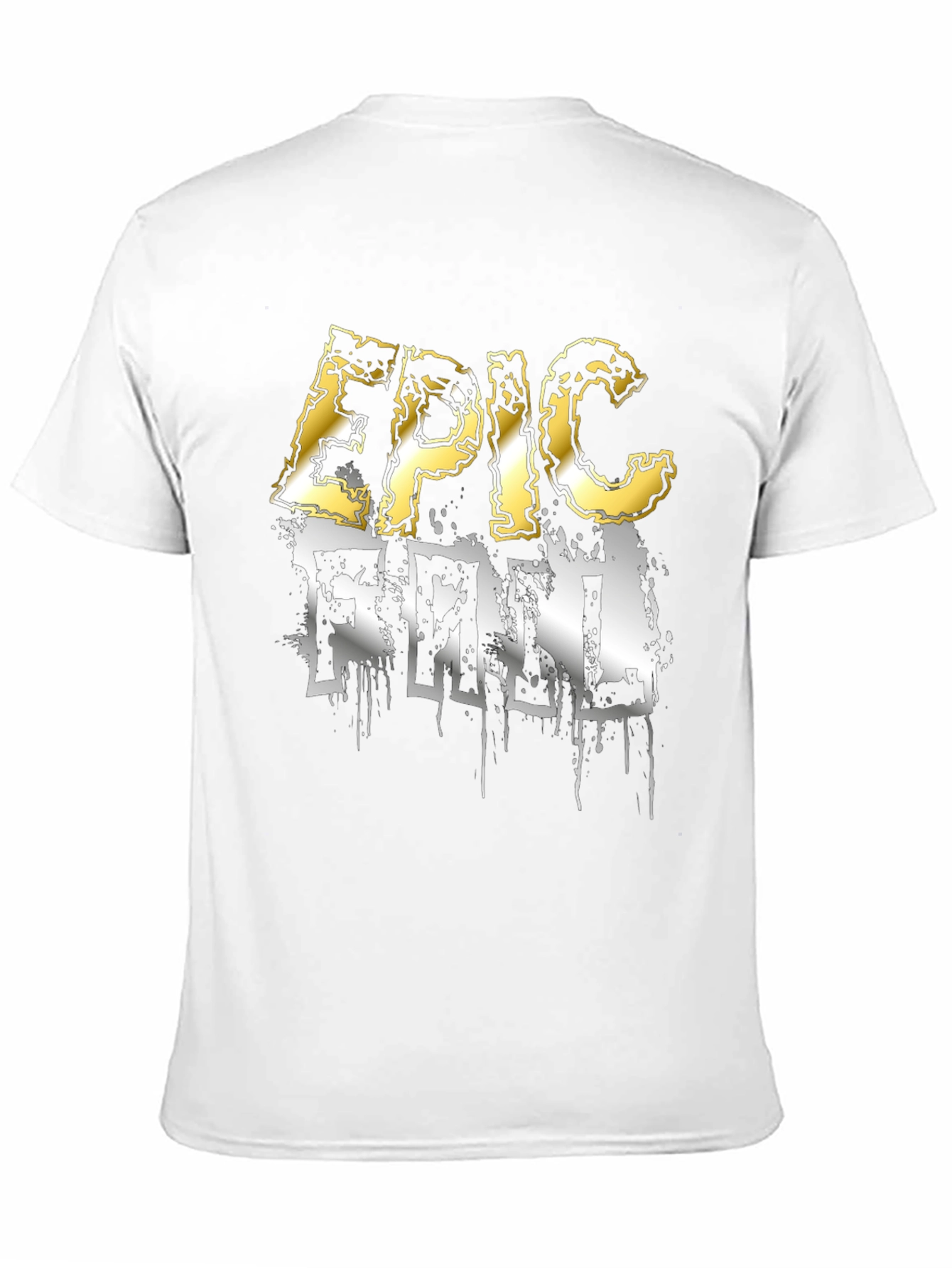 Epic Fail Graphic Tee - Casual Black T-Shirt