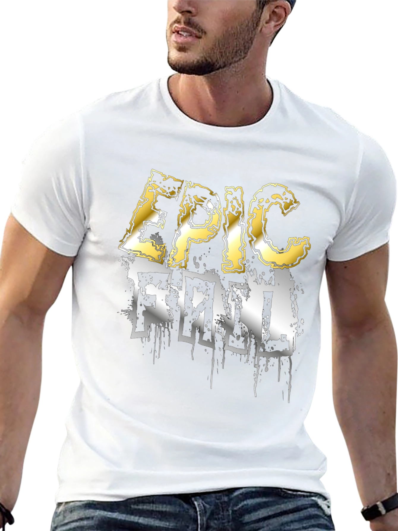 Epic Fail Graphic Tee - Casual Black T-Shirt
