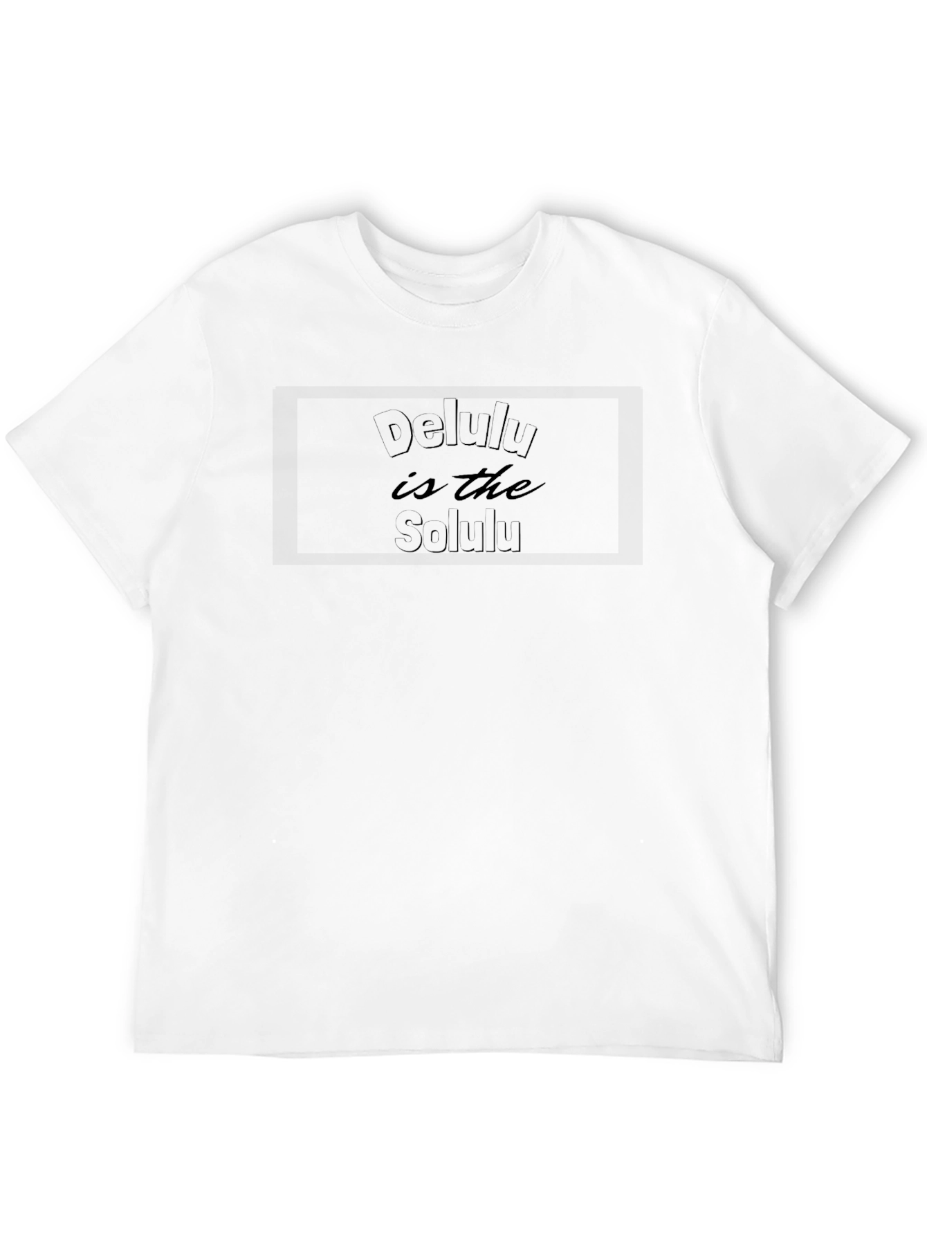 Delulu is the Solulu Black T-Shirt