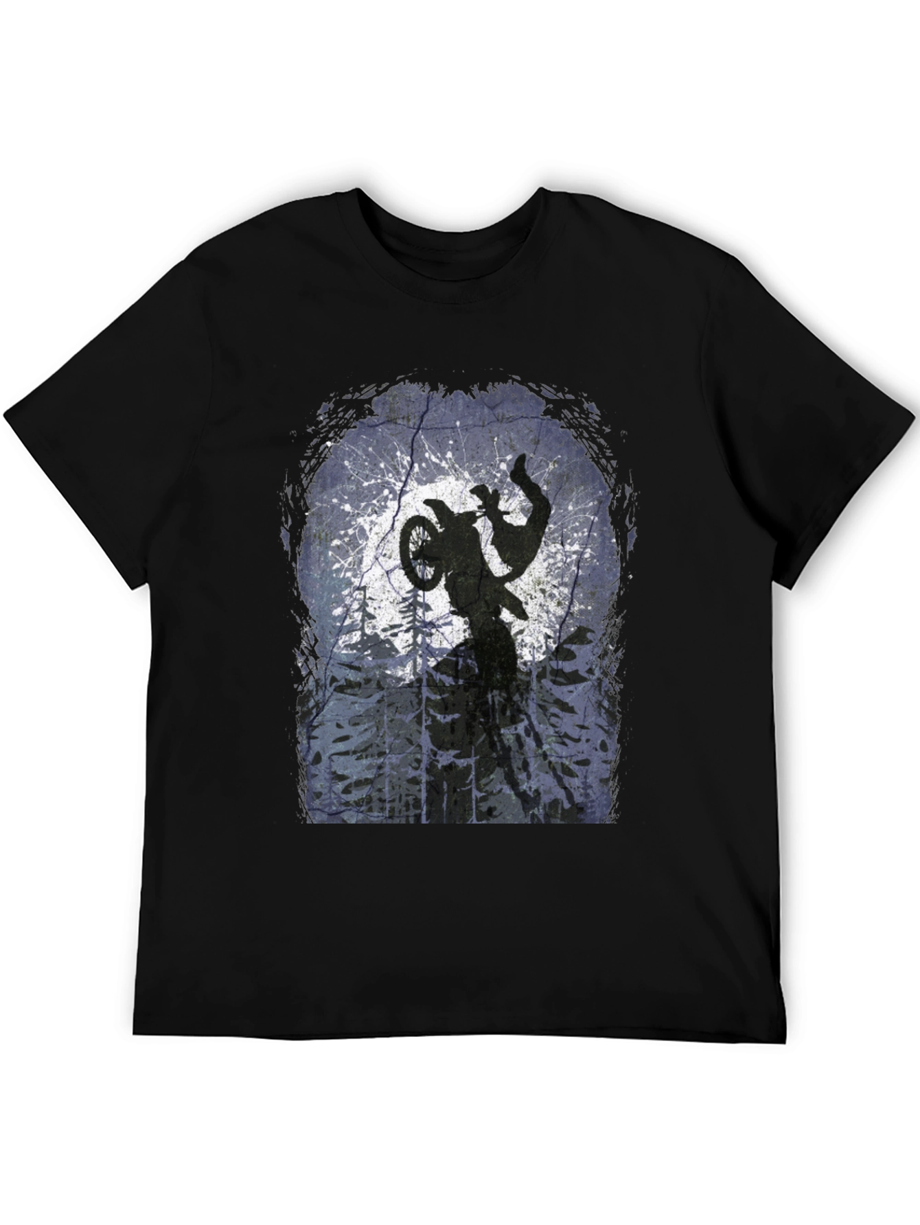 Dirt Bike Silhouette Graphic Tee