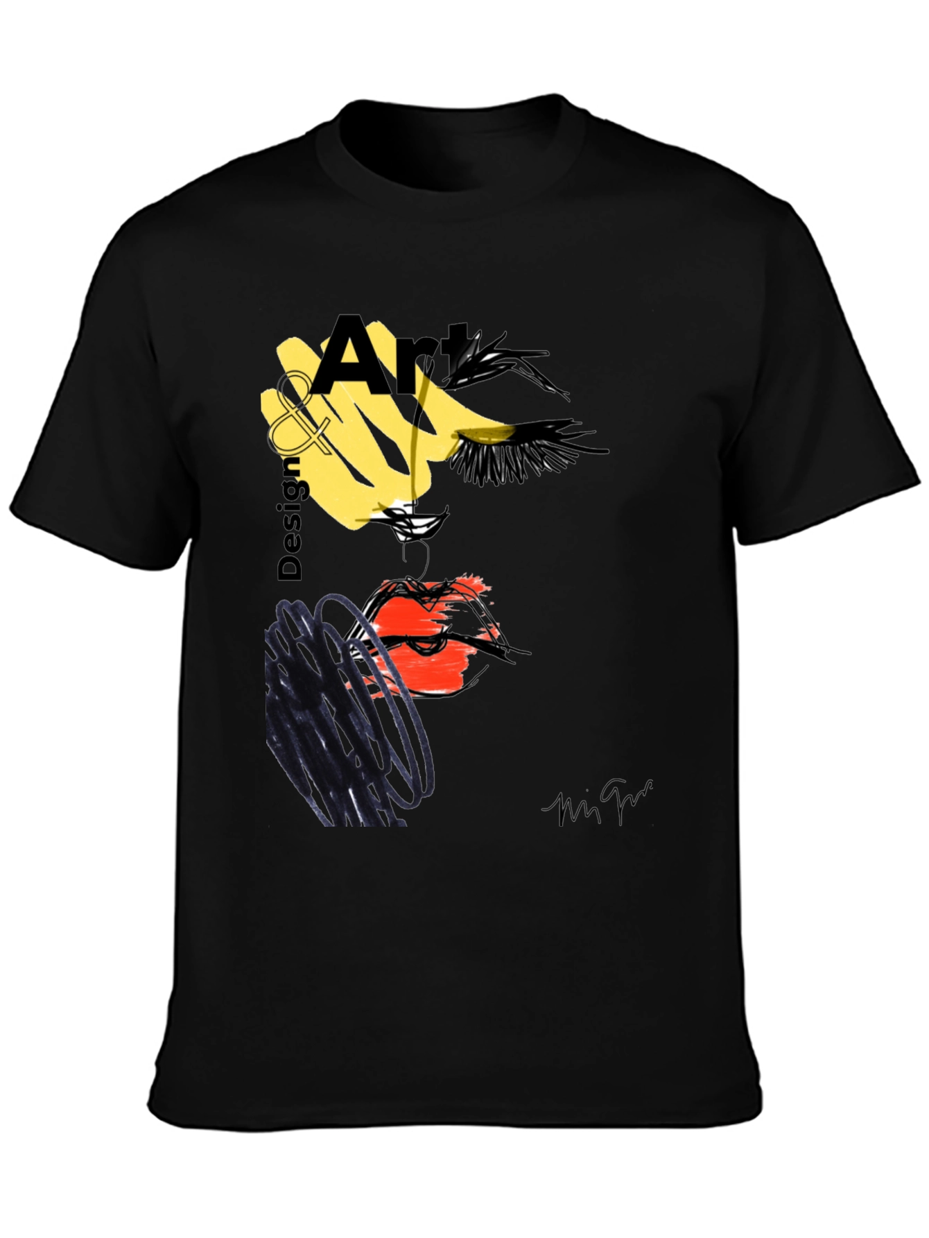 Abstract Art Design T-Shirt - Modern Graphic Tee