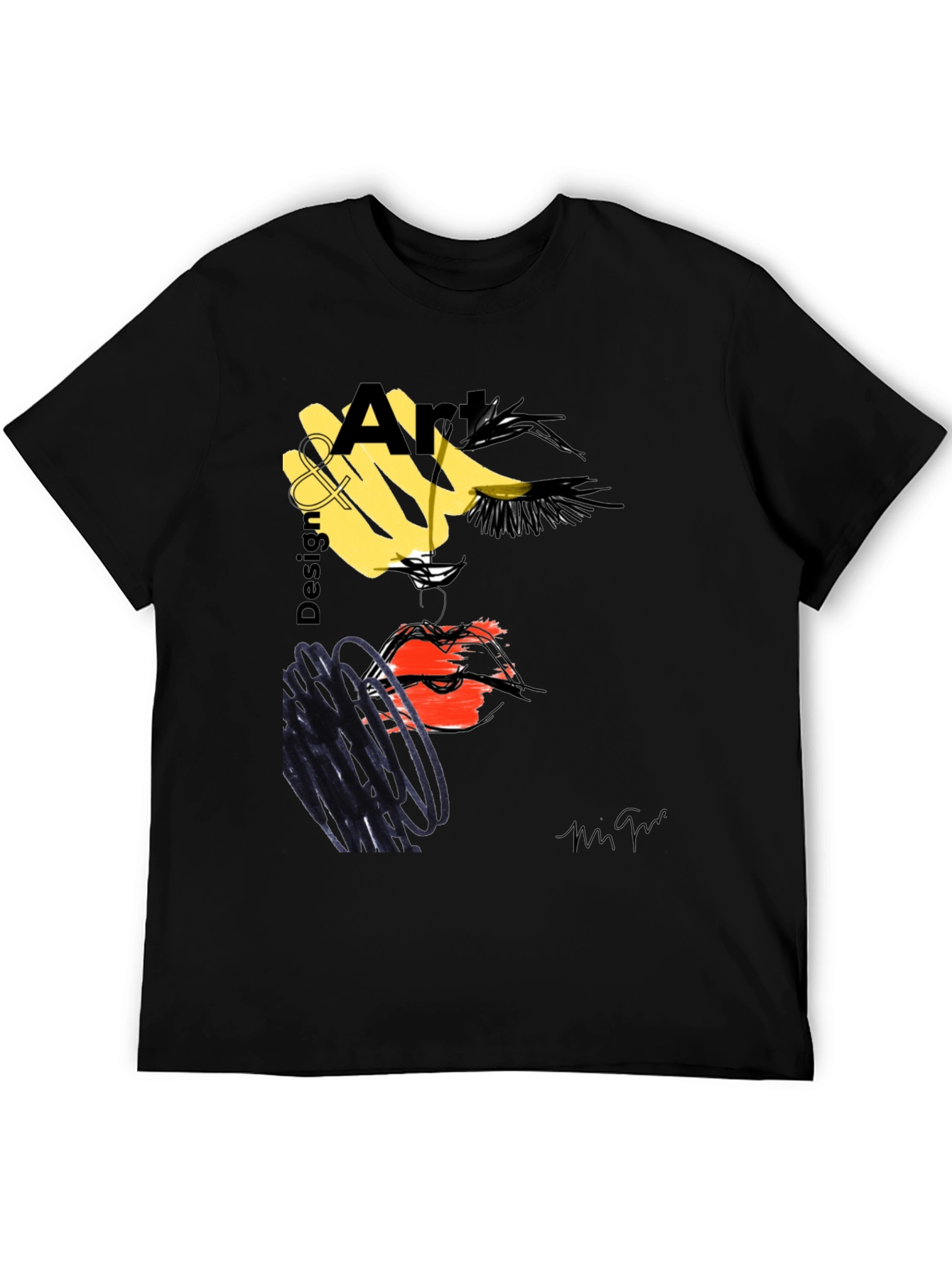 Abstract Art Design T-Shirt - Modern Graphic Tee