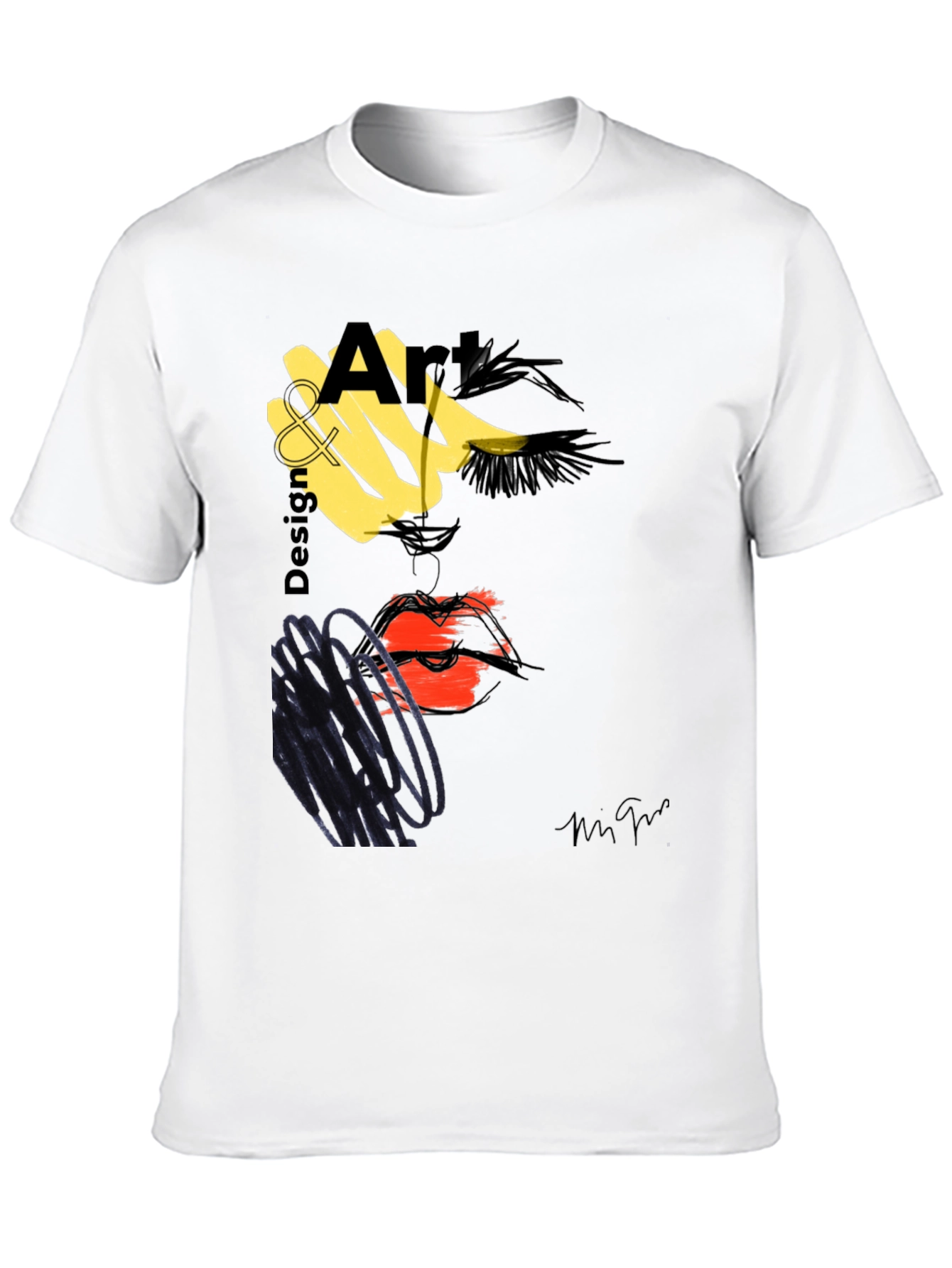 Abstract Art Design T-Shirt - Modern Graphic Tee
