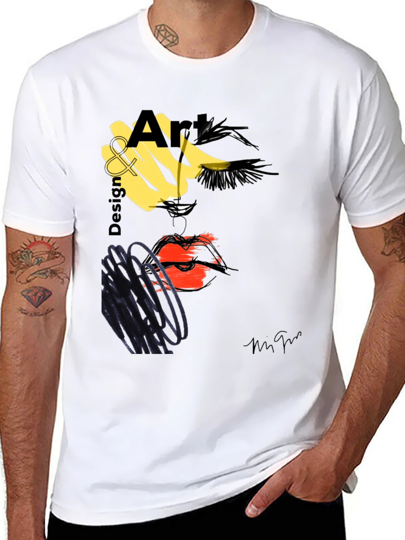 Abstract Art Design T-Shirt - Modern Graphic Tee