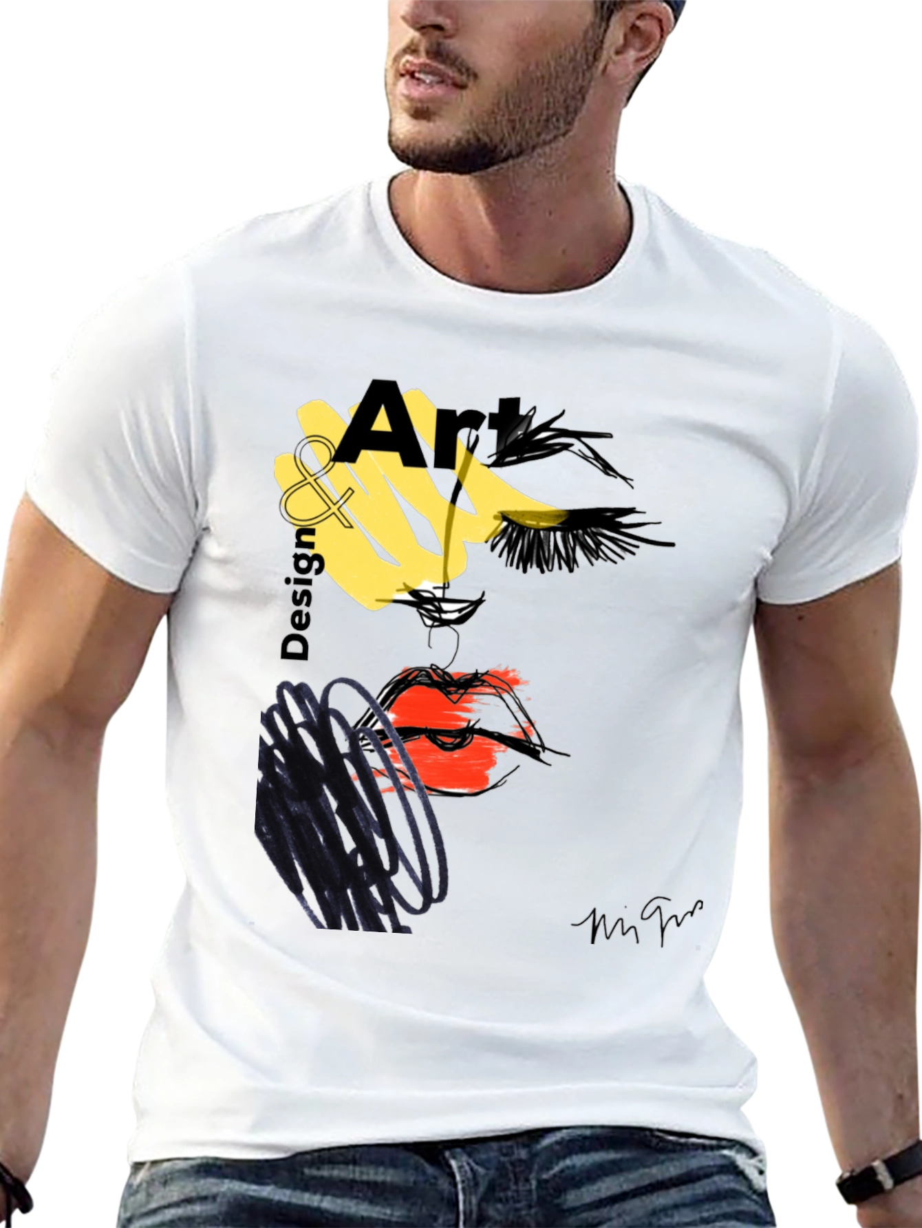 Abstract Art Design T-Shirt - Modern Graphic Tee