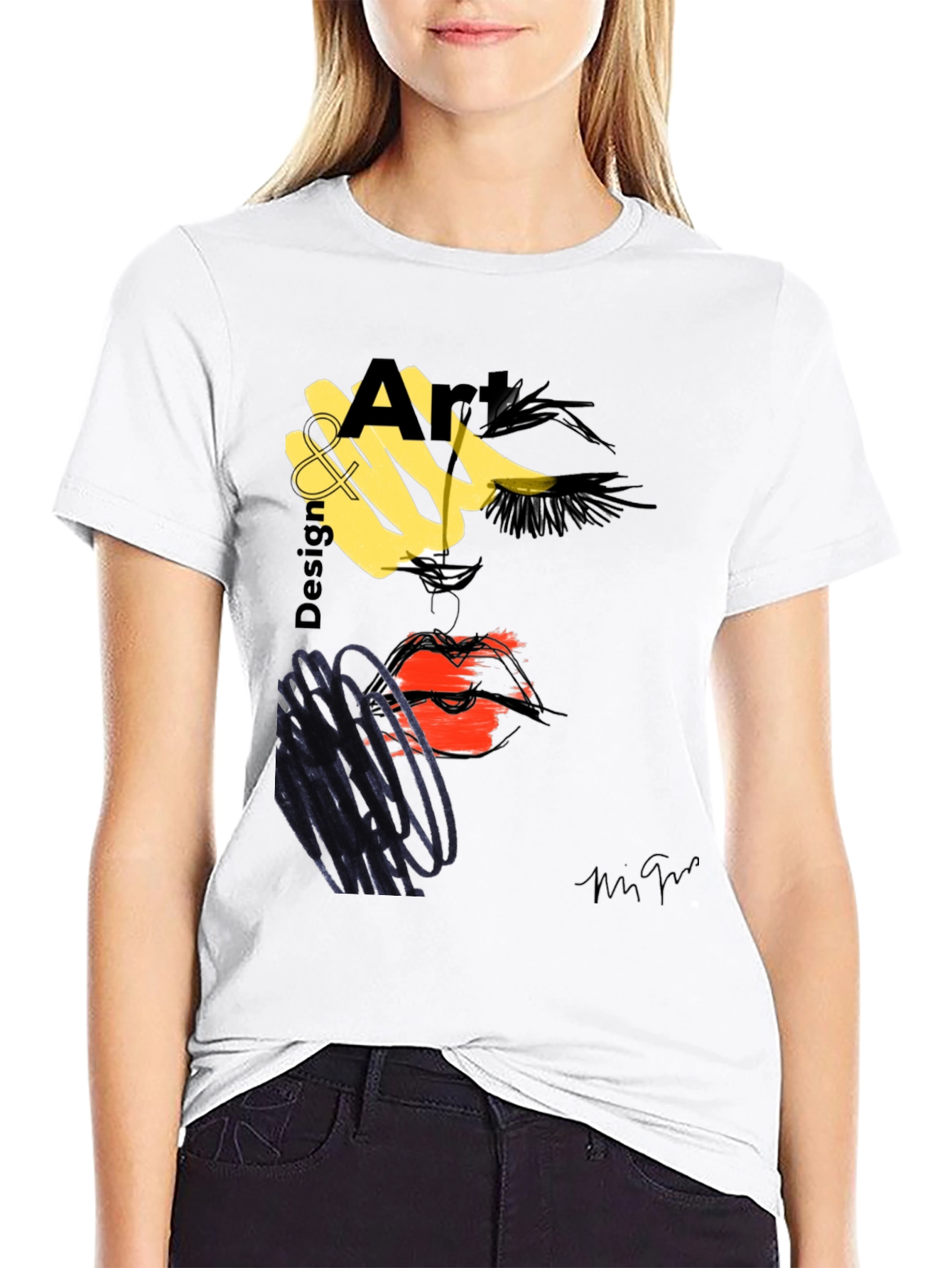 Abstract Art Design T-Shirt - Modern Graphic Tee