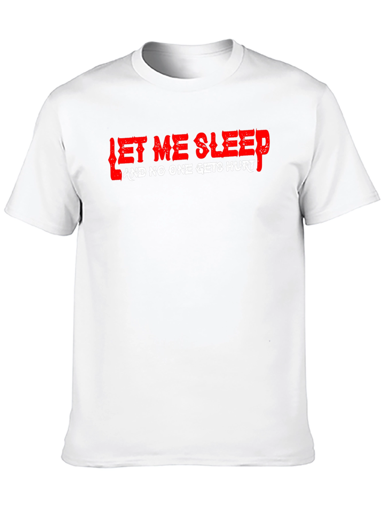 Let Me Sleep Graphic Tee - Black Cotton T-Shirt