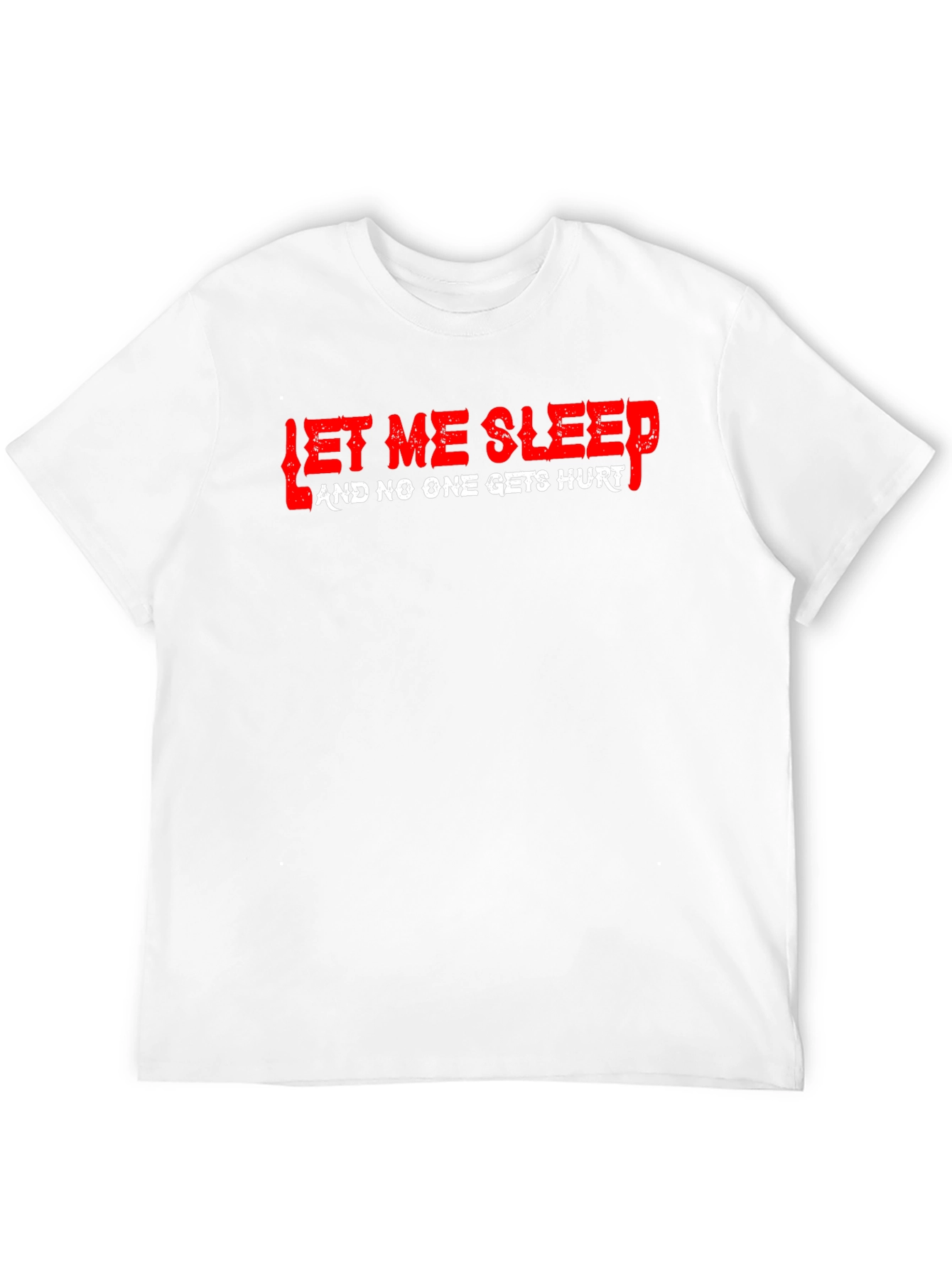 Let Me Sleep Graphic Tee - Black Cotton T-Shirt