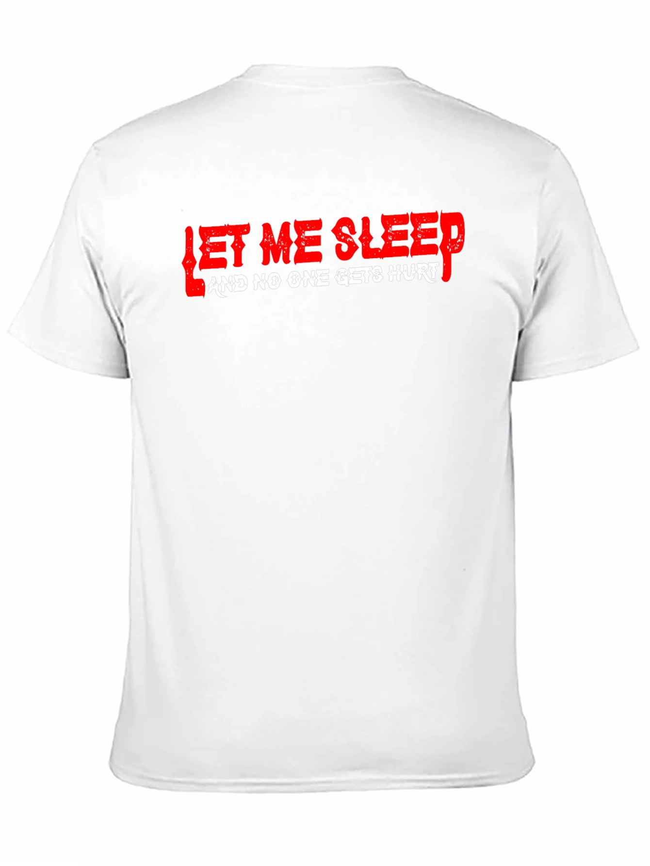 Let Me Sleep Graphic Tee - Black Cotton T-Shirt