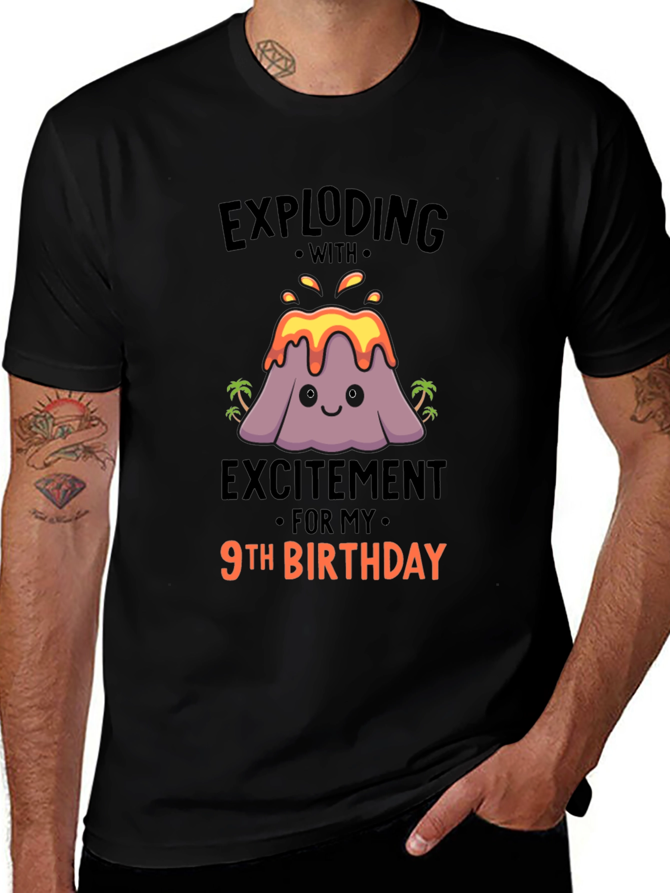 Exploding With Excitement 9th Birthday T-Shirt