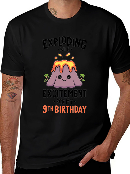 Exploding With Excitement 9th Birthday T-Shirt