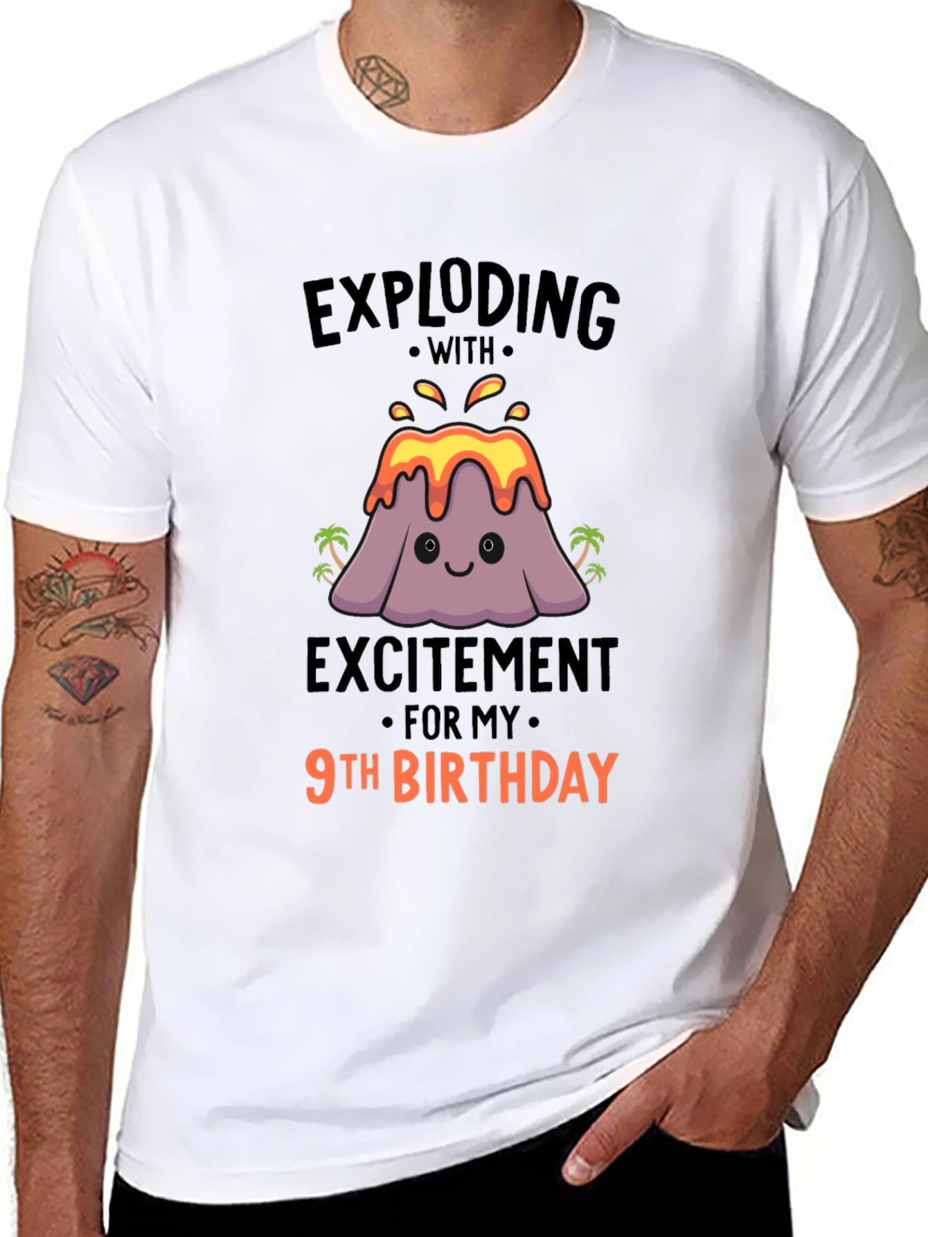 Exploding With Excitement 9th Birthday T-Shirt