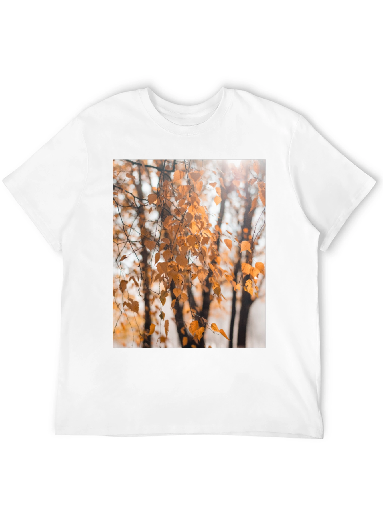 Autumn Leaves Graphic Tee - Nature Inspired Design