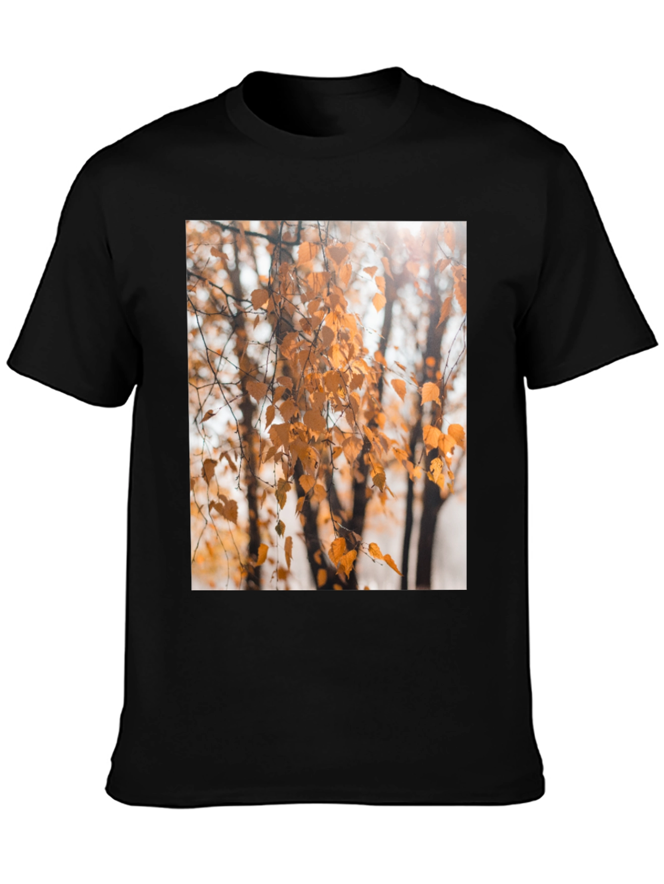 Autumn Leaves Graphic Tee - Nature Inspired Design