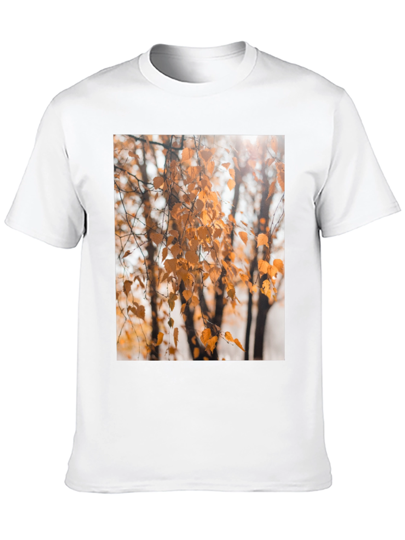 Autumn Leaves Graphic Tee - Nature Inspired Design