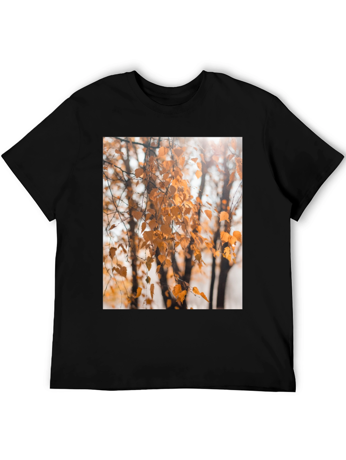 Autumn Leaves Graphic Tee - Nature Inspired Design