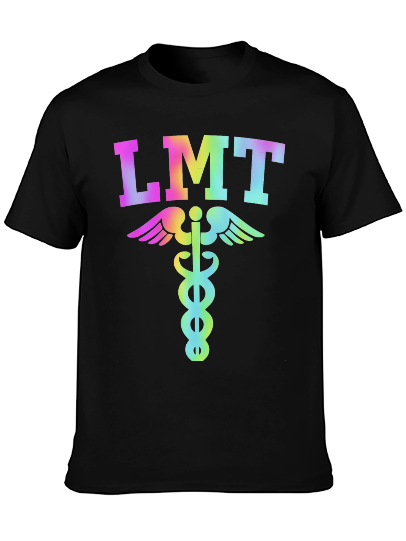 LMT Rainbow Caduceus T-Shirt - EMT Licensed Medical Tee