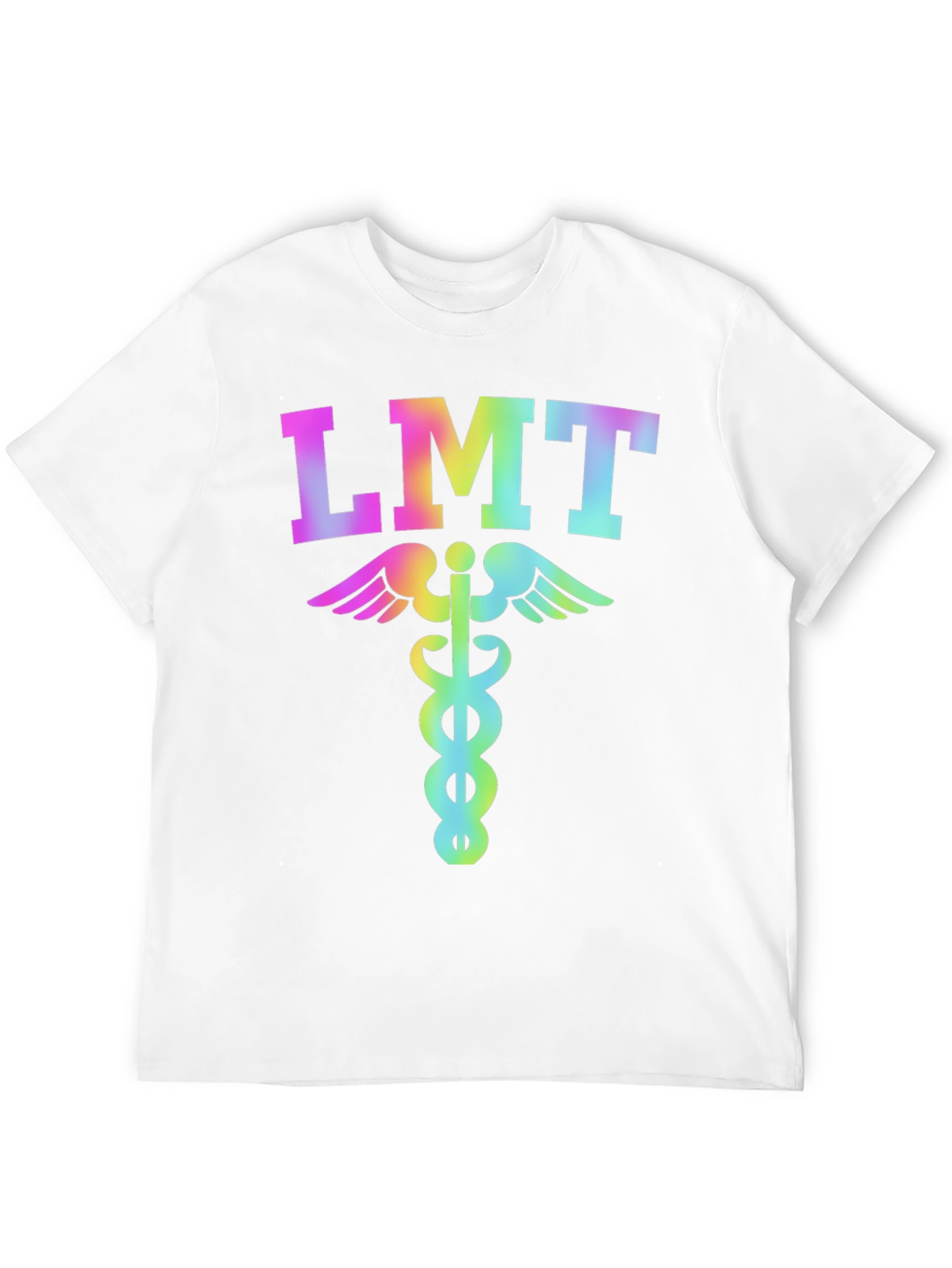 LMT Rainbow Caduceus T-Shirt - EMT Licensed Medical Tee