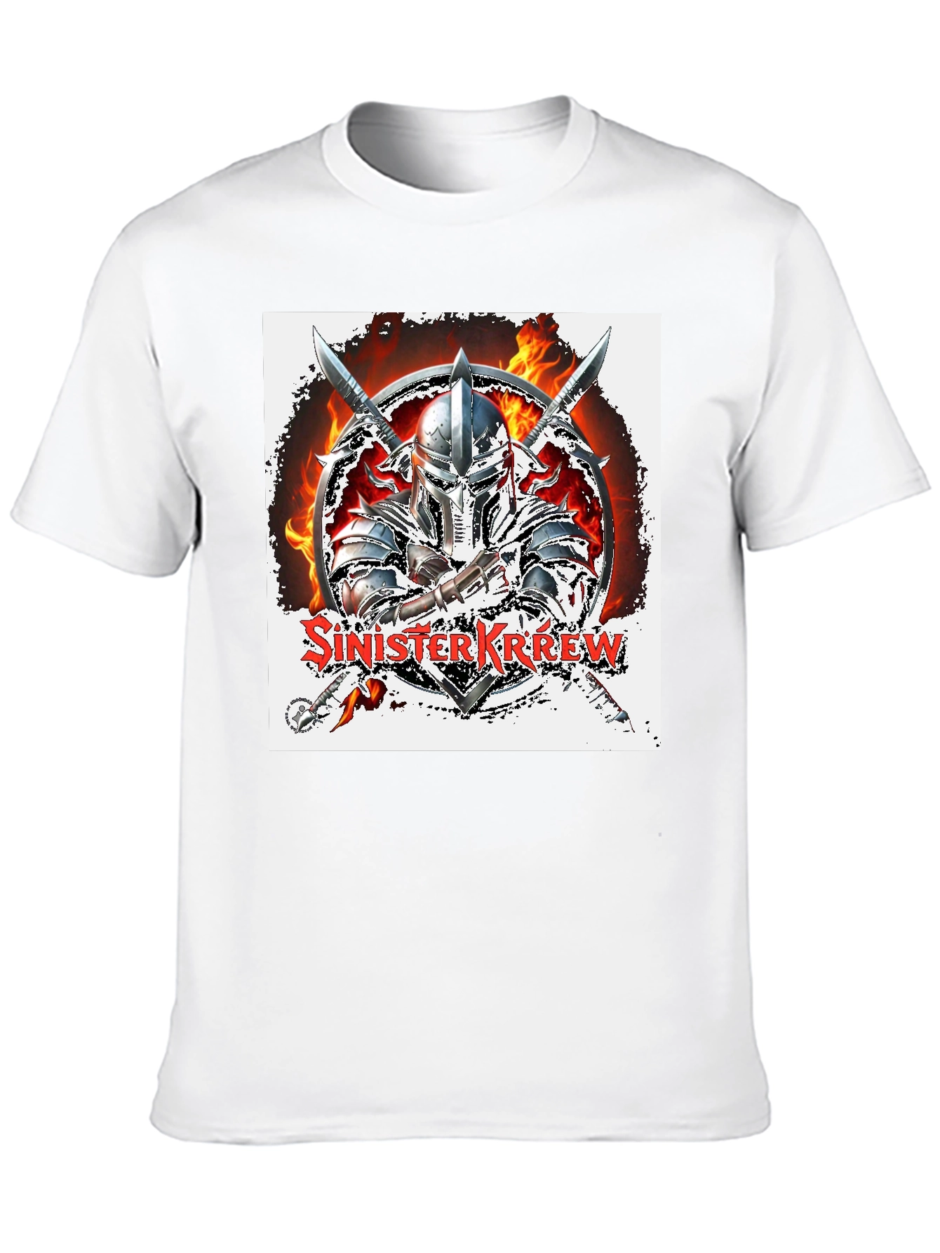 Sinister Krew Knight Graphic T-Shirt - Black Cotton Tee