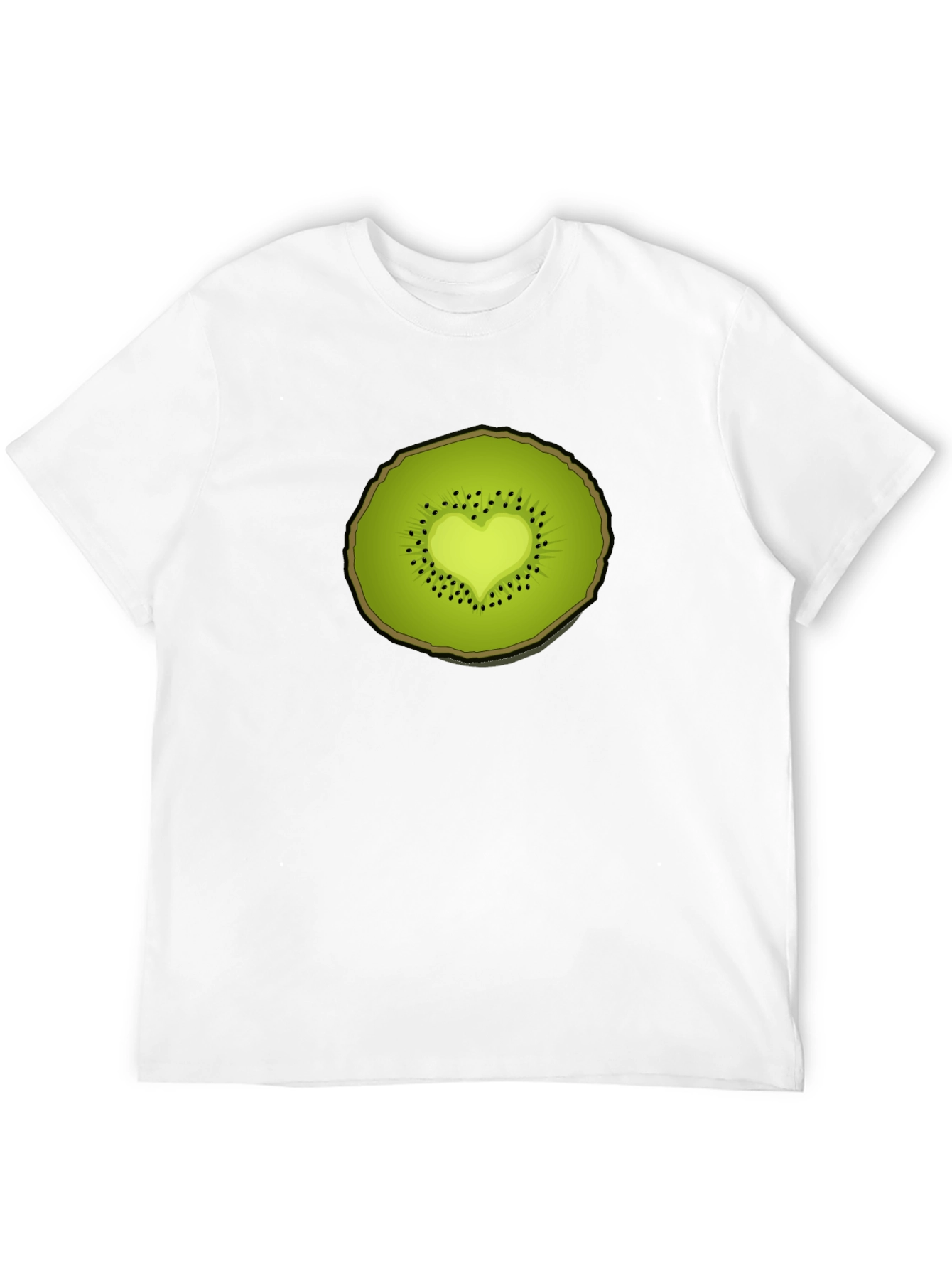 Kiwi Heart Graphic Tee - Unique Fruit Design