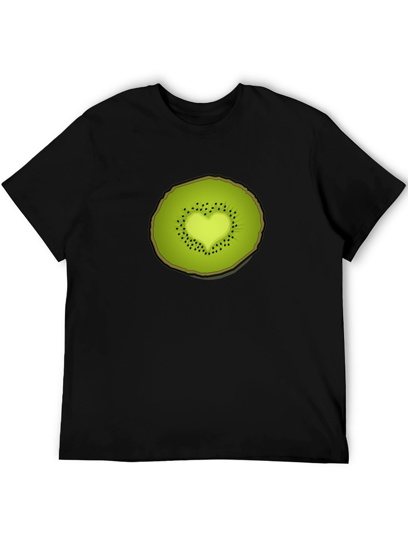 Kiwi Heart Graphic Tee - Unique Fruit Design