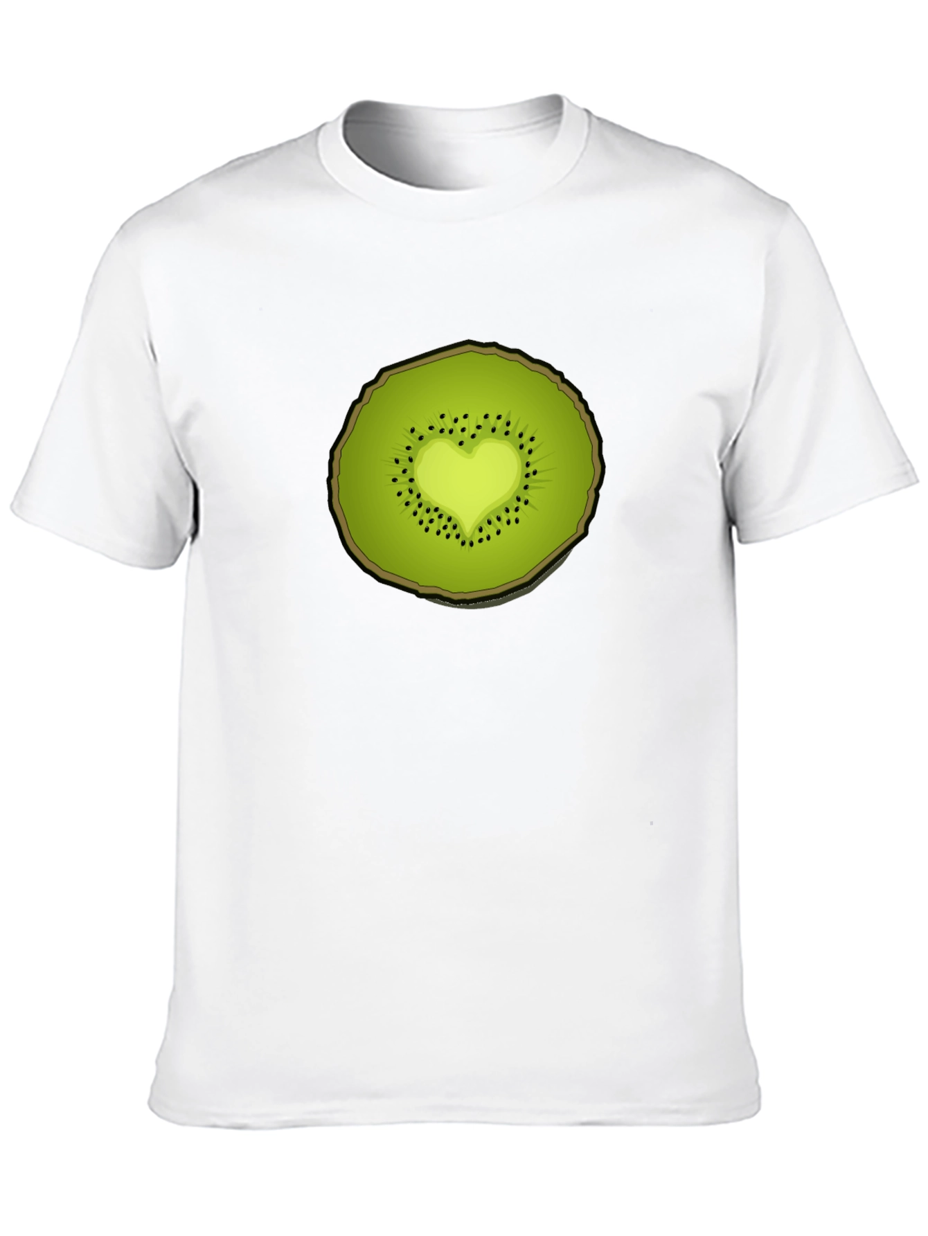 Kiwi Heart Graphic Tee - Unique Fruit Design