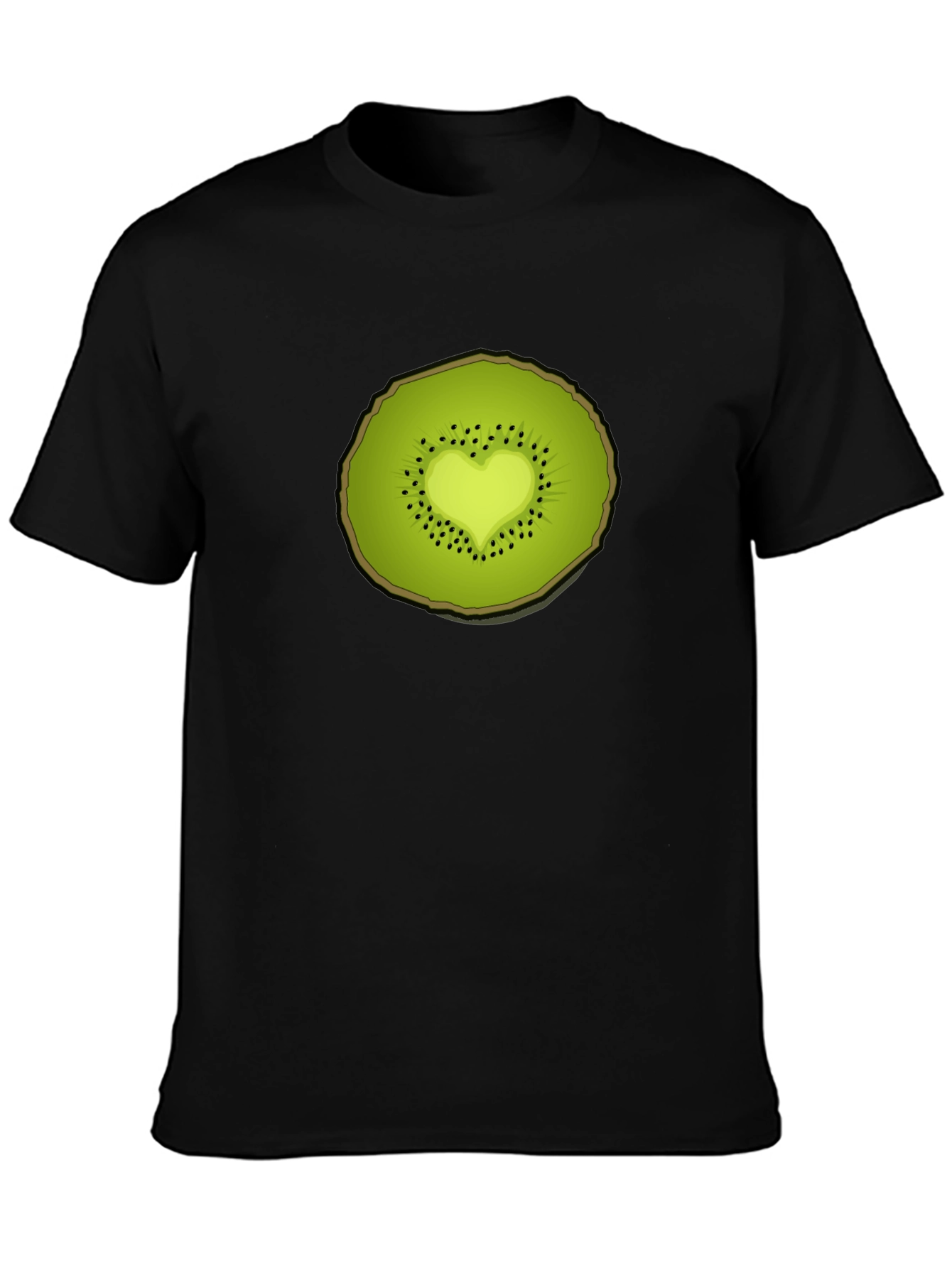 Kiwi Heart Graphic Tee - Unique Fruit Design
