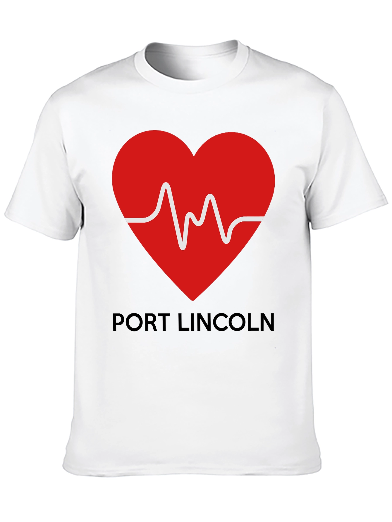 Port Lincoln Heartbeat T-Shirt - Black Tee