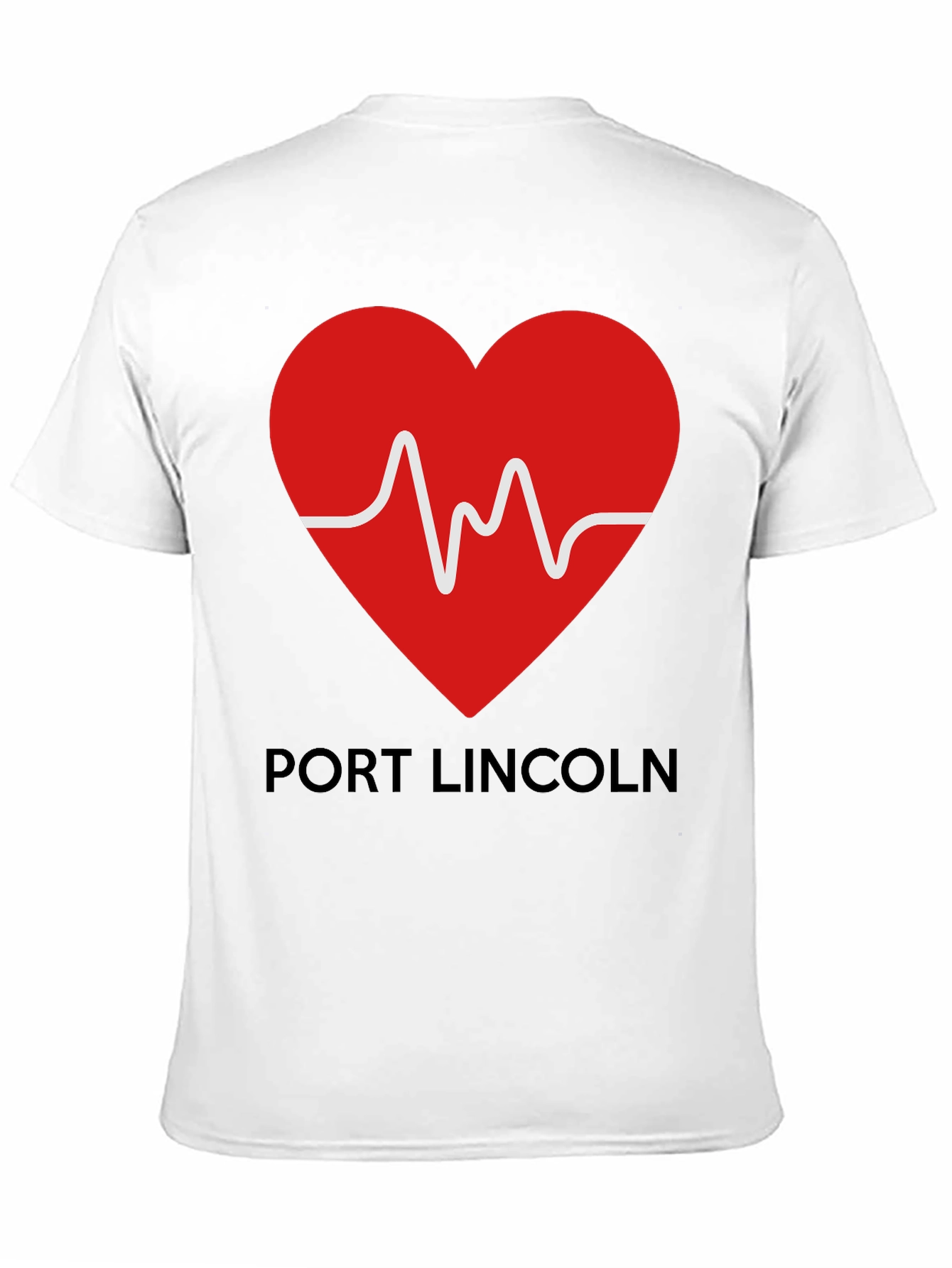 Port Lincoln Heartbeat T-Shirt - Black Tee