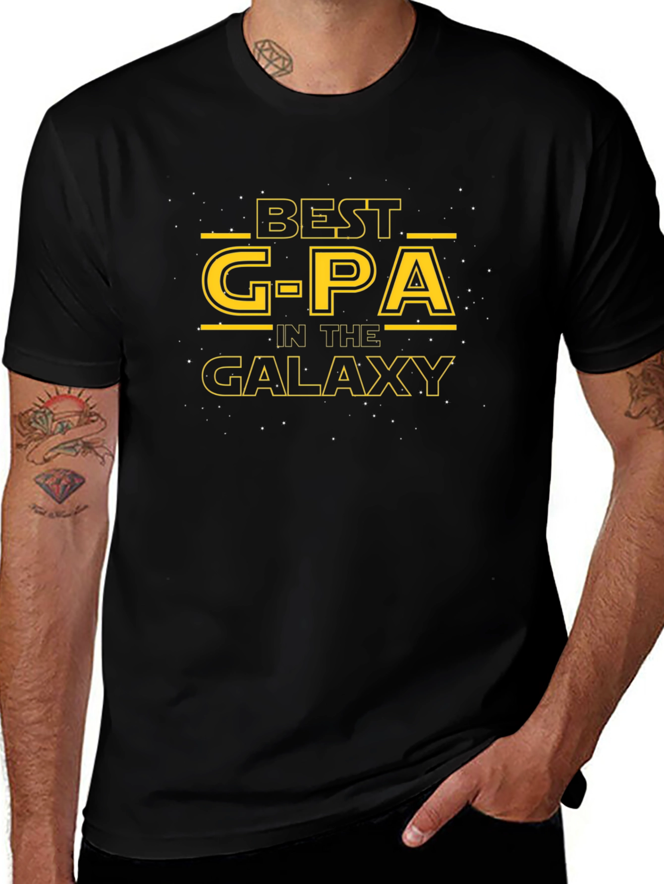 Best G-PA in the Galaxy Black T-Shirt