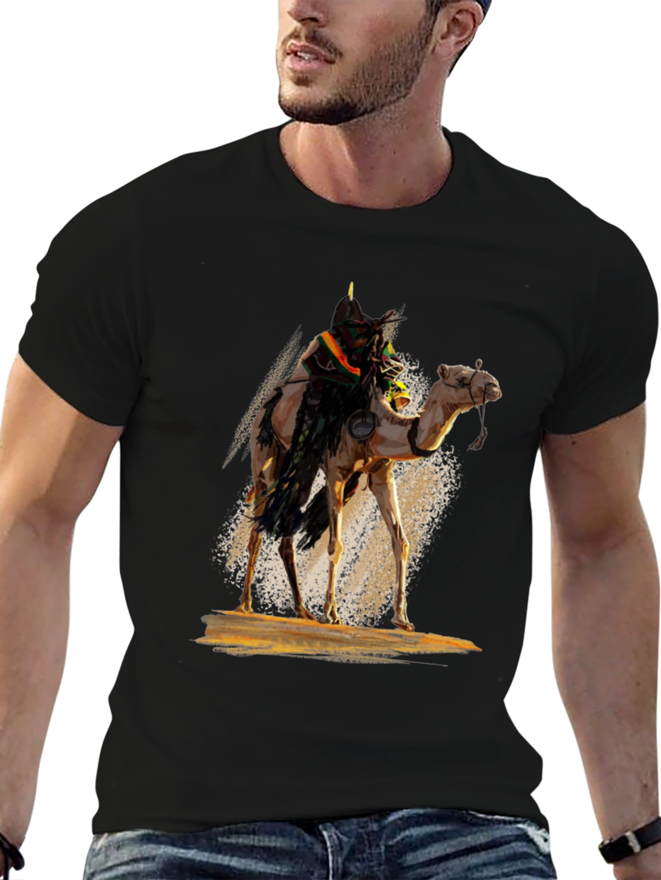 Camel Rider Graphic T-Shirt