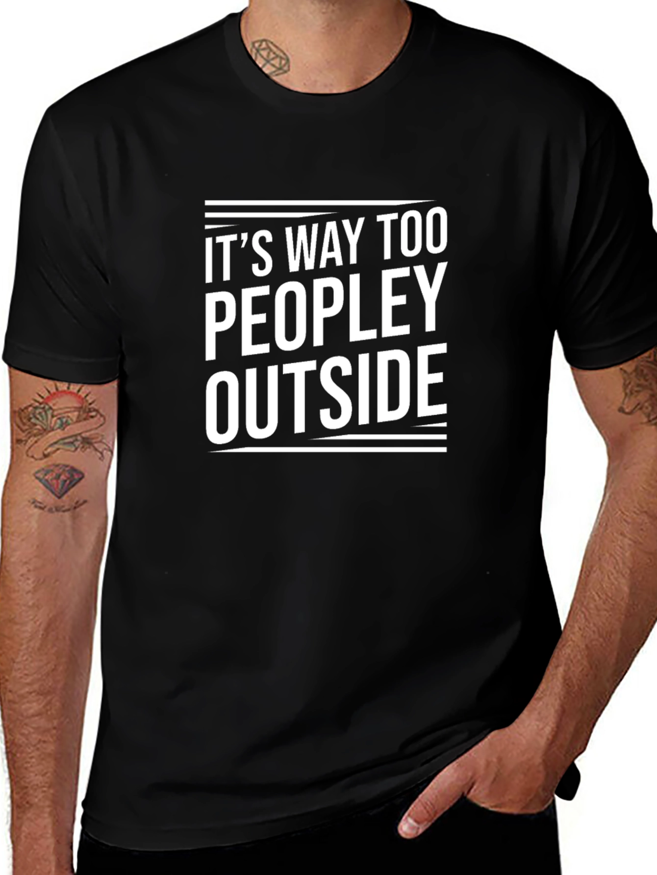 Funny Too Peopley Graphic Tee