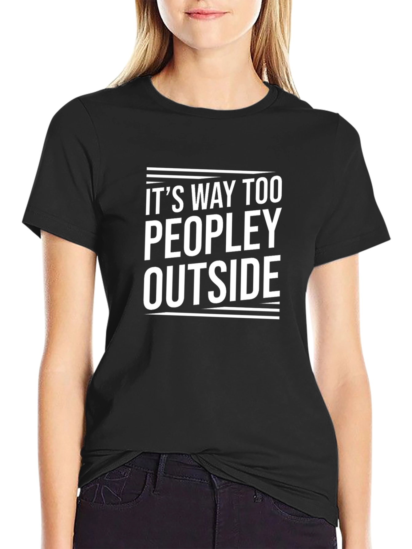 Funny Too Peopley Graphic Tee
