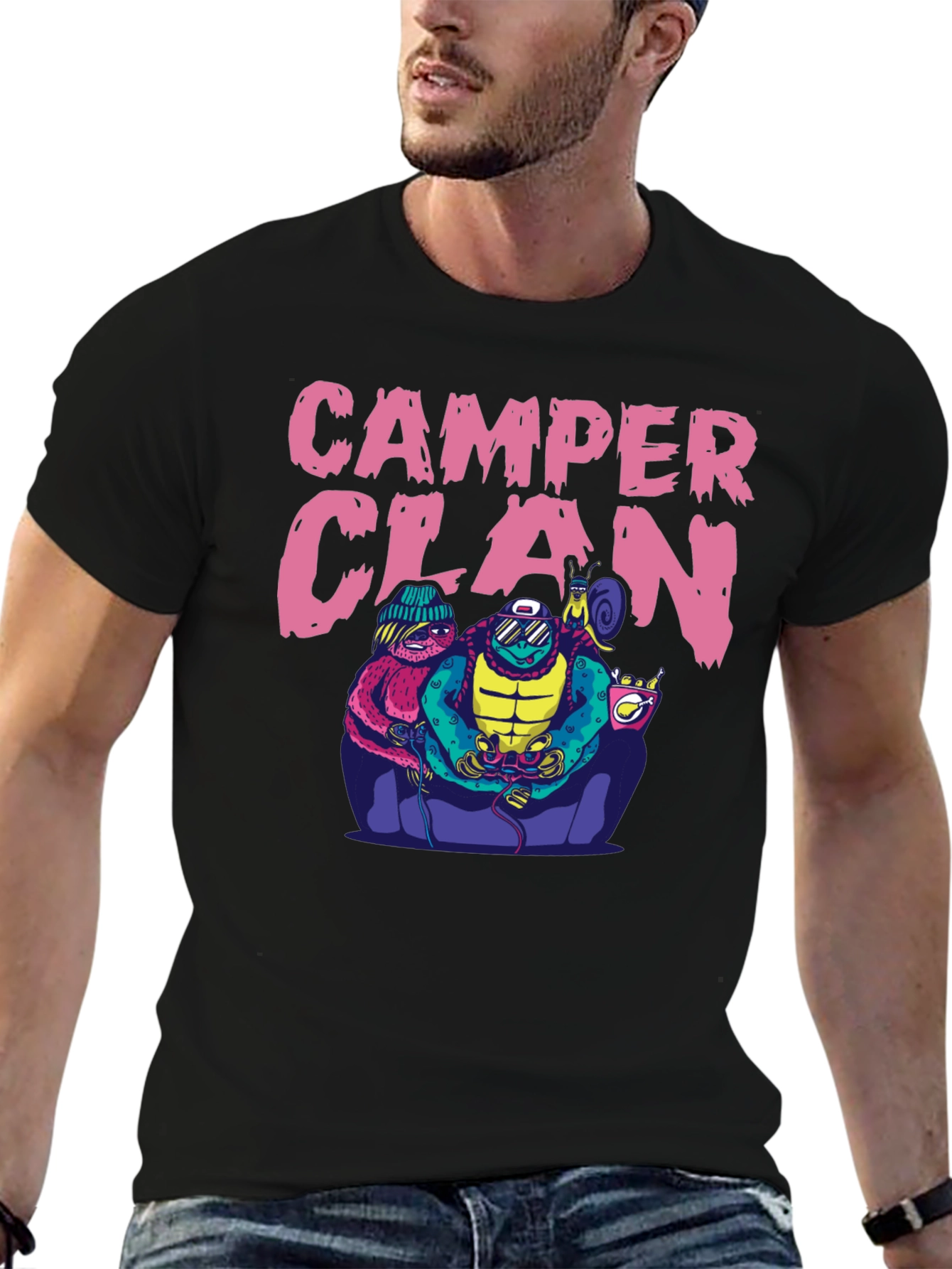 Camper Clan Graphic Tee - Gamer Style
